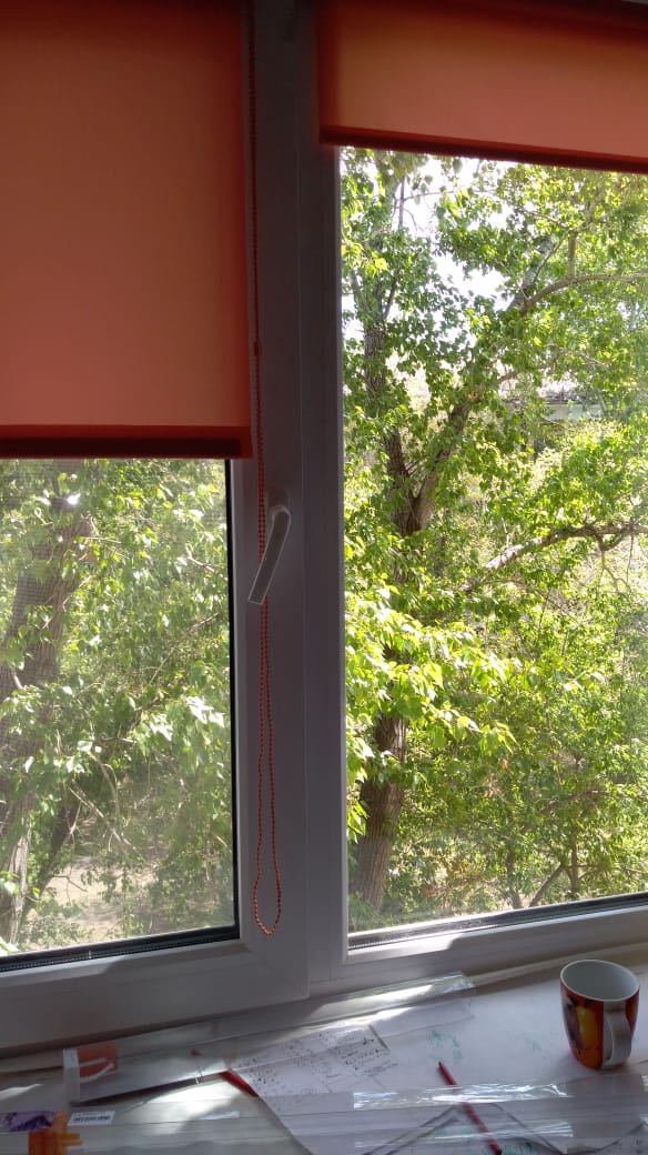 Фотография покупателя товара Рулонная штора «Комфортиссимо», 80х160 см, цвет морская волна - Фото 5