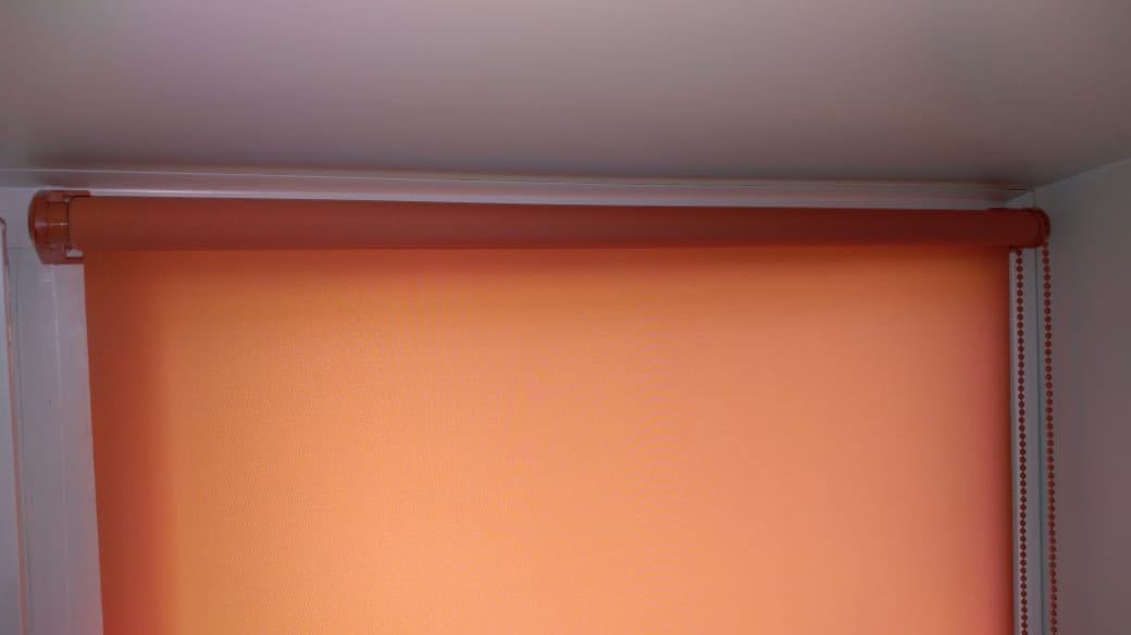 Фотография покупателя товара Рулонная штора «Комфортиссимо», размер 65х160 см, цвет терракот - Фото 6