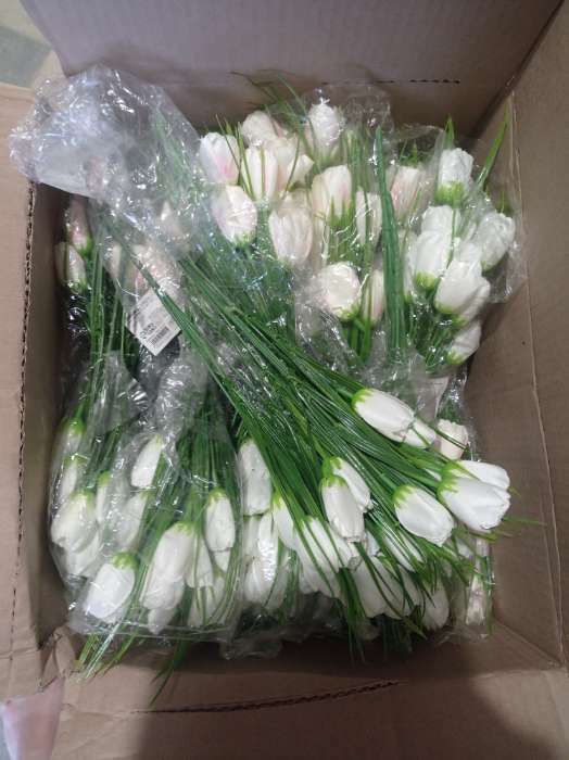 Фотография покупателя товара Букет "Тюльпаны" 32 см, микс - Фото 5