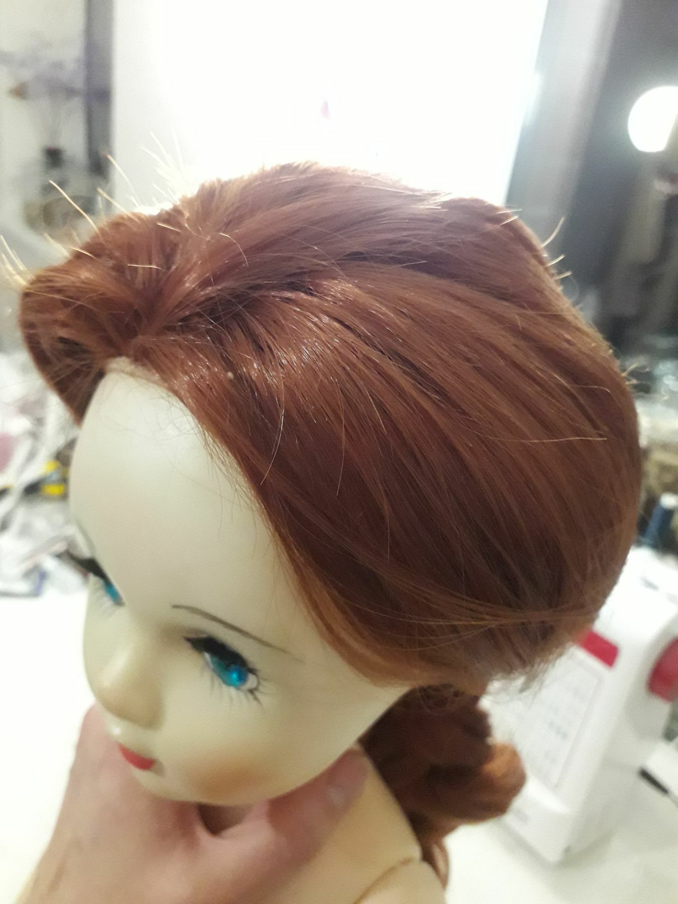 Фотография покупателя товара Волосы - тресс для кукол «Кудри» длина волос: 40 см, ширина:50 см, №13 - Фото 5