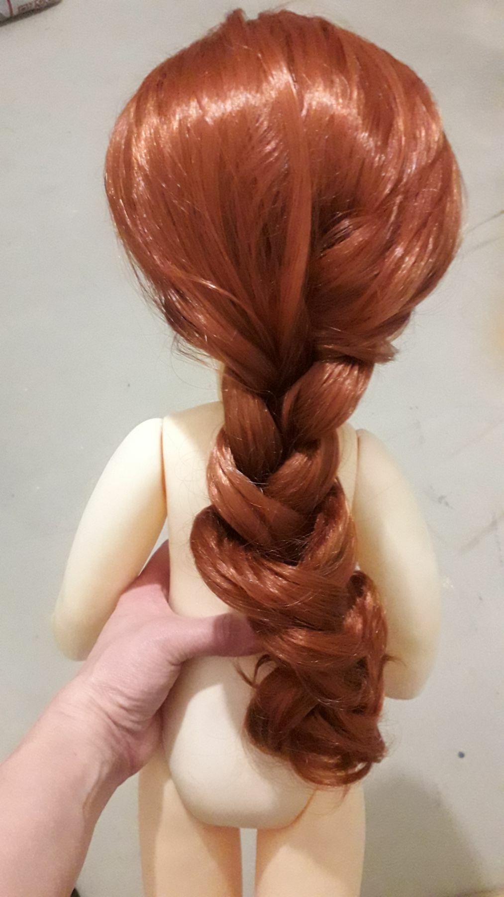 Фотография покупателя товара Волосы - тресс для кукол «Кудри» длина волос: 40 см, ширина:50 см, №13 - Фото 6