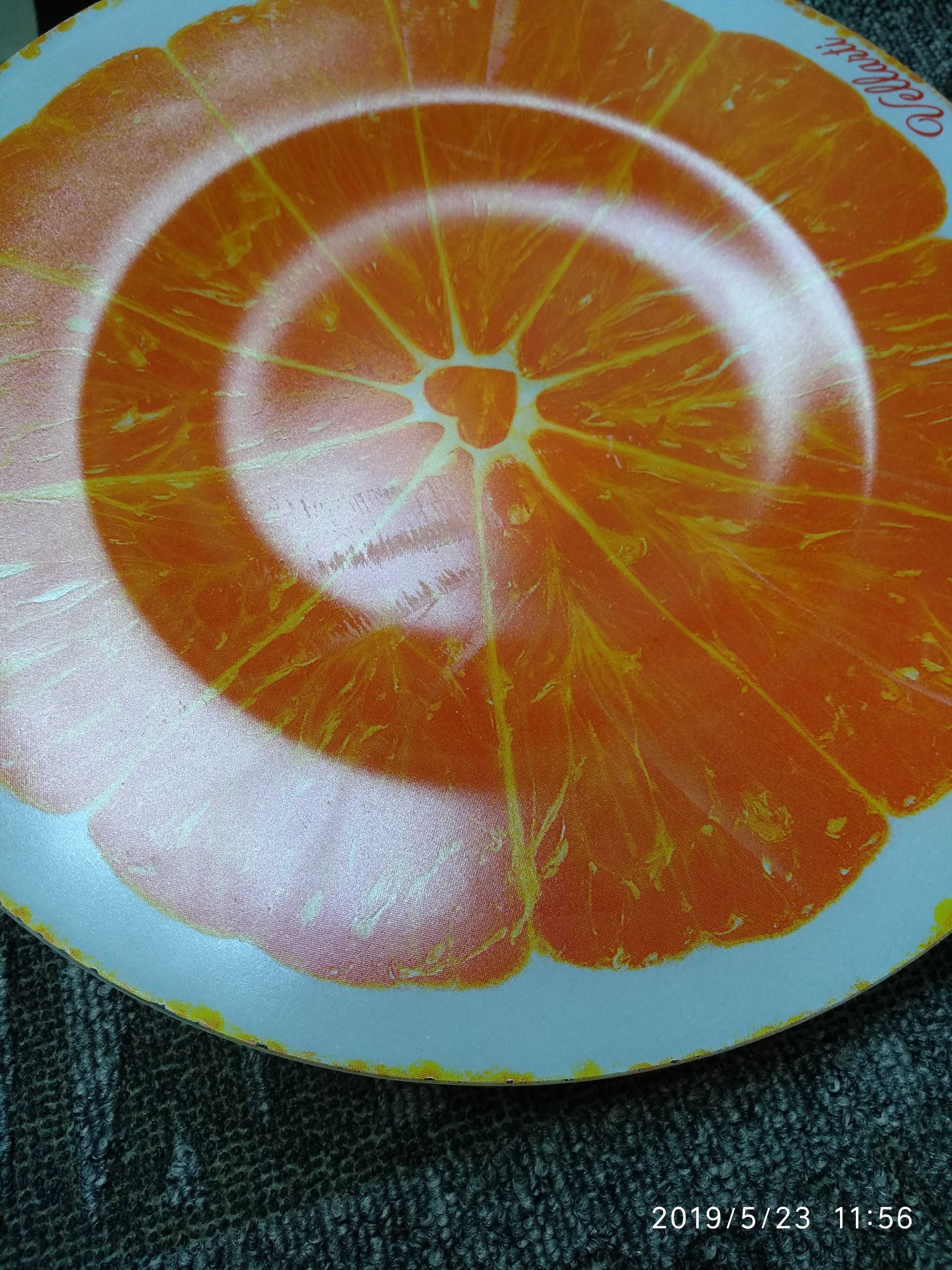 Фотография покупателя товара Тарелка «Апельсин», d=29,5 см, цвет оранжевый - Фото 6