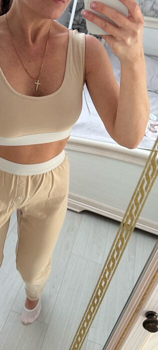 Фотография покупателя товара Топ женский MINAKU: Home collection цвет экрю, р-р 42 - Фото 1