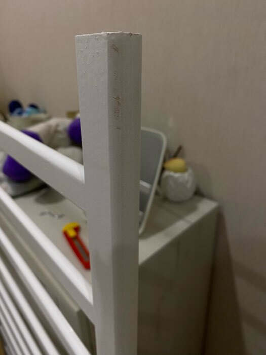 Фотография покупателя товара Детская кроватка «Мишка» на маятнике, с ящиком, цвет белый - Фото 9