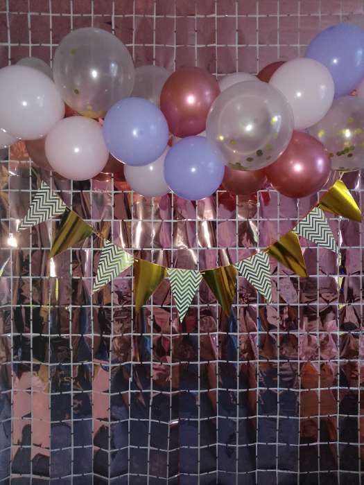 Фотография покупателя товара Праздничный занавес, 100 × 200 см, цвет розовое золото - Фото 2