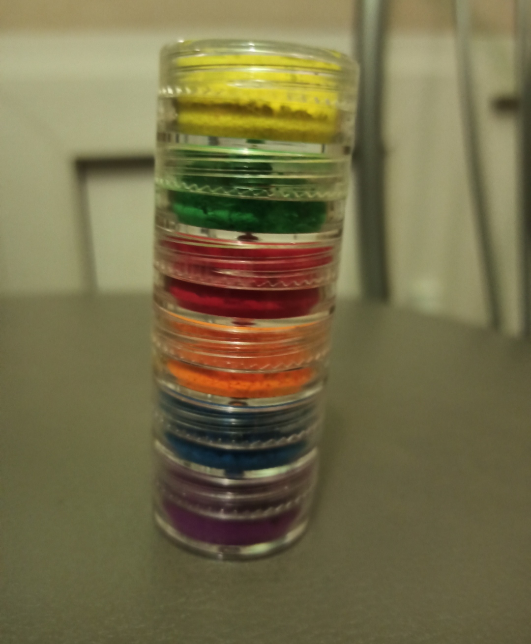 Фотография покупателя товара Пигмент для ногтей, набор 6 баночек, 3 гр, разноцветный