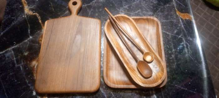 Фотография покупателя товара Блюдо, 27×11×2 см, тиковое дерево - Фото 2