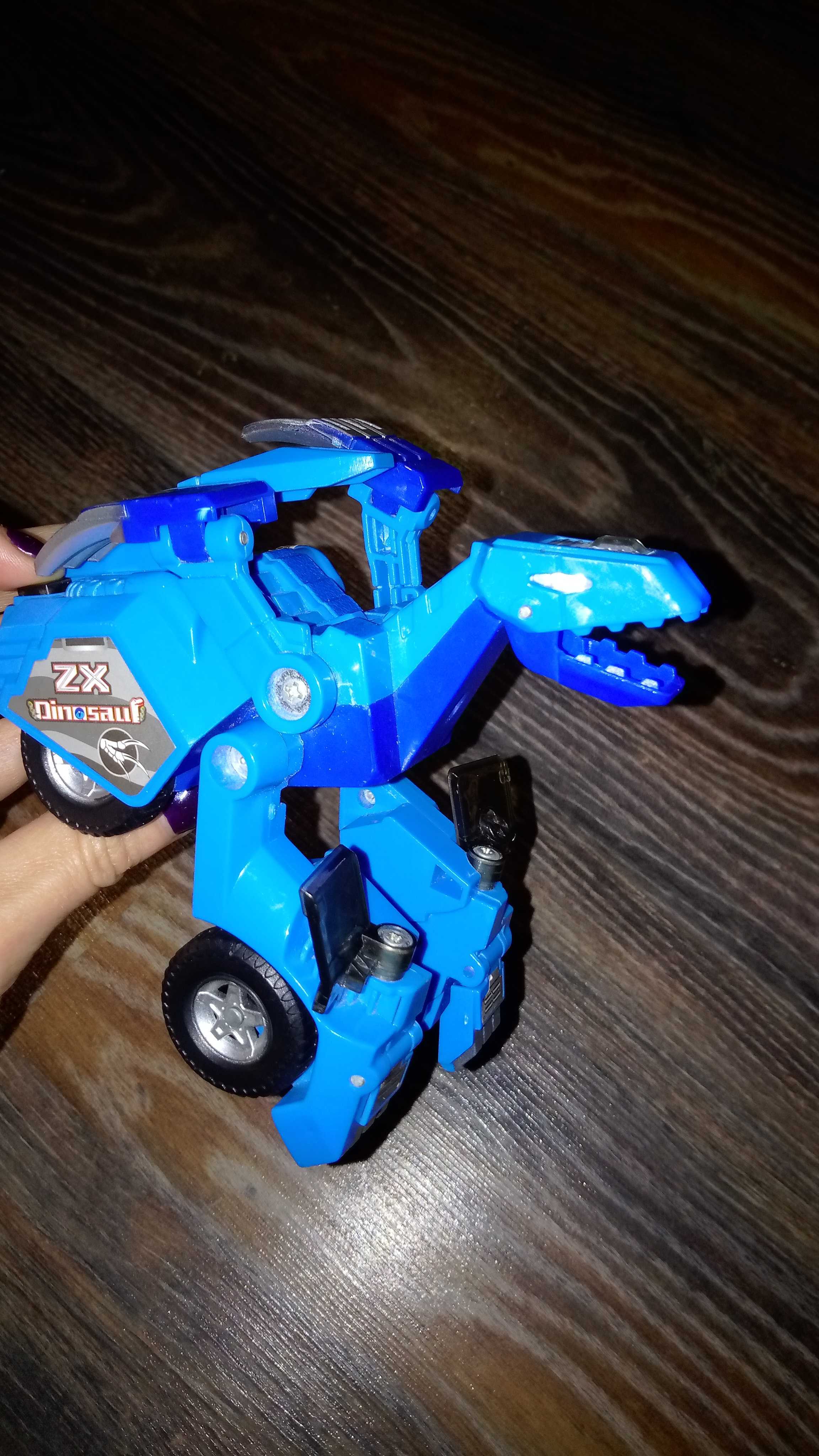 Фотография покупателя товара Робот с трансформацией «Динобот», световые и звуковые эффекты, цвета синий - Фото 12