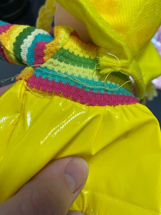 Фотография покупателя товара Мягкая игрушка «Кукла», платье в полоску, цвета МИКС - Фото 5