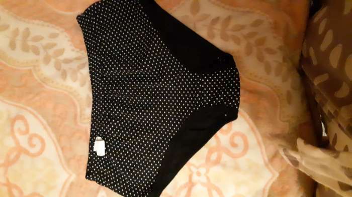 Фотография покупателя товара Трусы слипы женские, цвет чёрный/горошек, размер 48