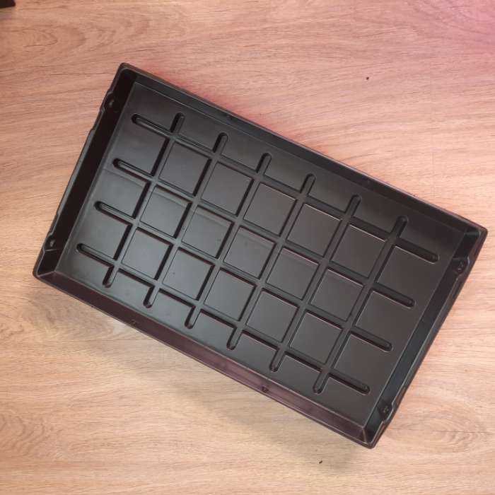 Фотография покупателя товара Поддон для рассады, 53 × 33 × 4.7 см, пластик, чёрный, Greengo - Фото 1