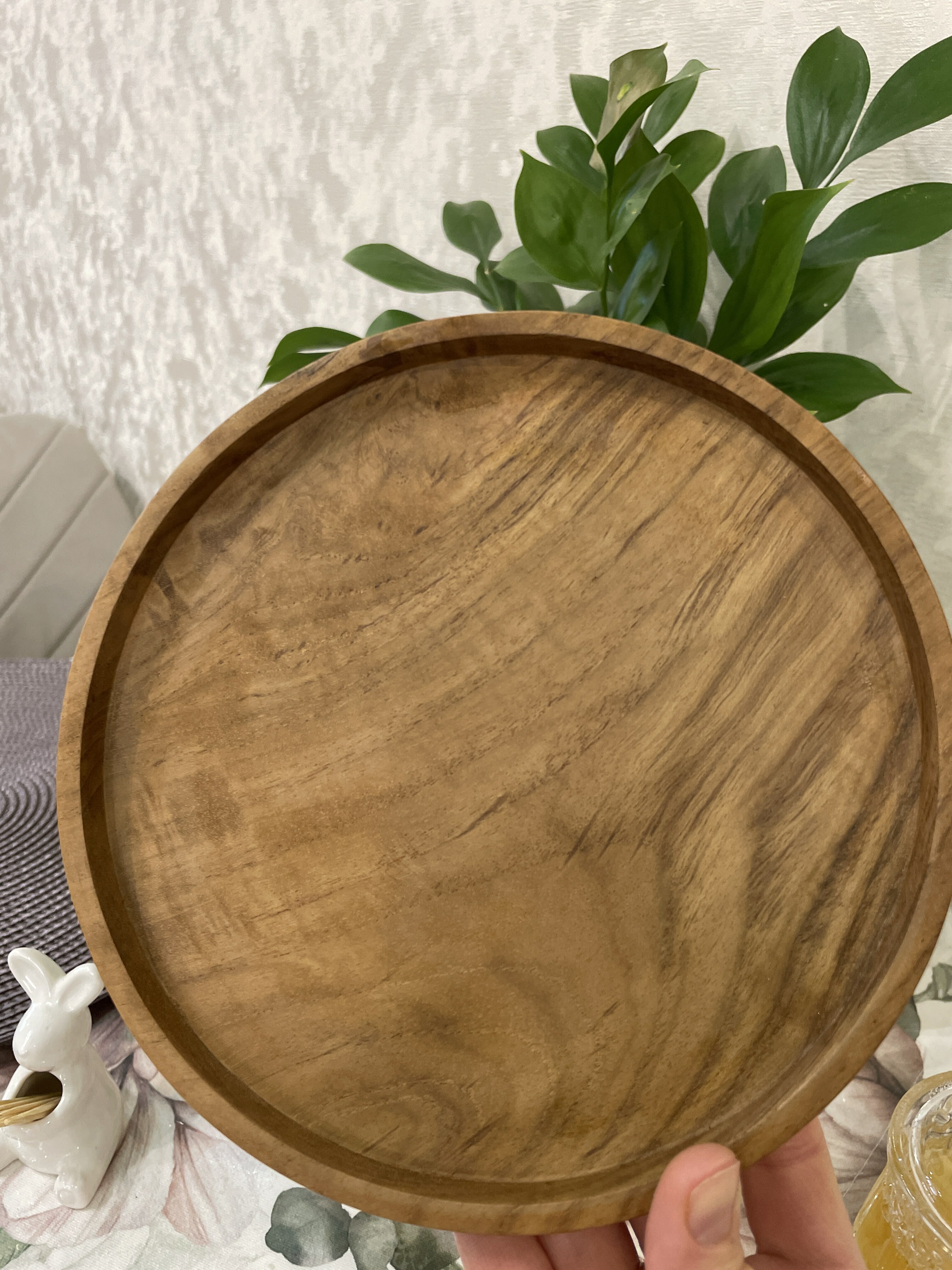 Фотография покупателя товара Блюдо, 20×20×2 см, тиковое дерево - Фото 1