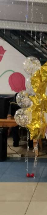 Фотография покупателя товара Воздушные шары с конфетти 12" "С днем рождения", набор 5 шт,  золото - Фото 1