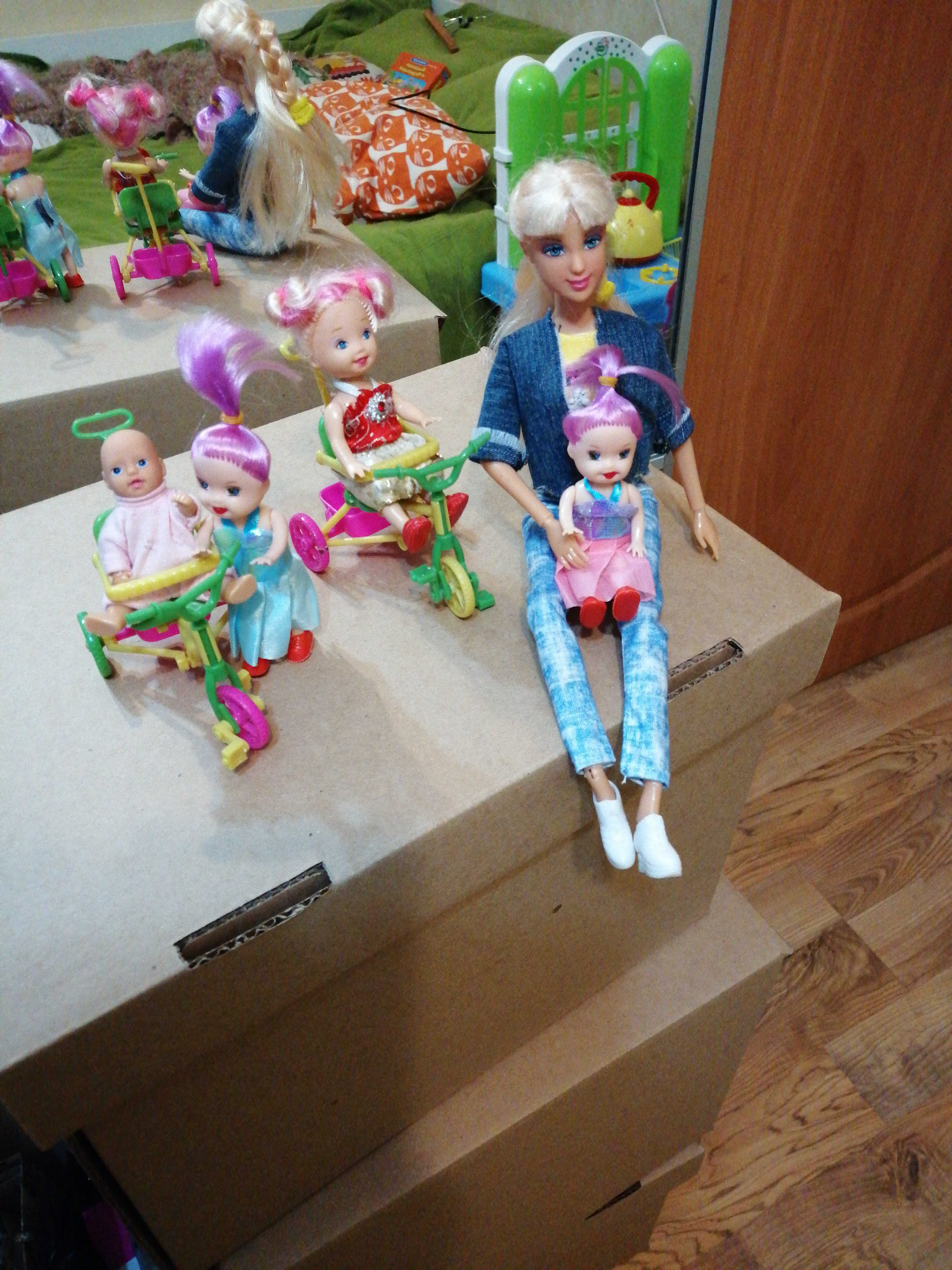 Фотография покупателя товара Кукла малышка «Валентина» на велосипеде, МИКС - Фото 7