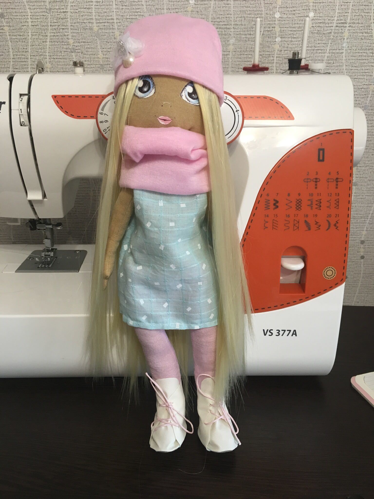 Фотография покупателя товара Набор для шитья. Интерьерная кукла «Клэр», 30 см - Фото 9