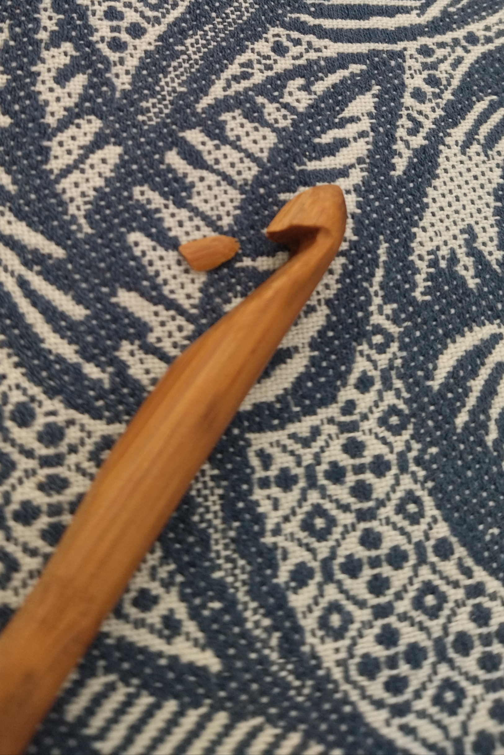 Фотография покупателя товара Крючок для вязания, бамбуковый, d = 9 мм, 15 см