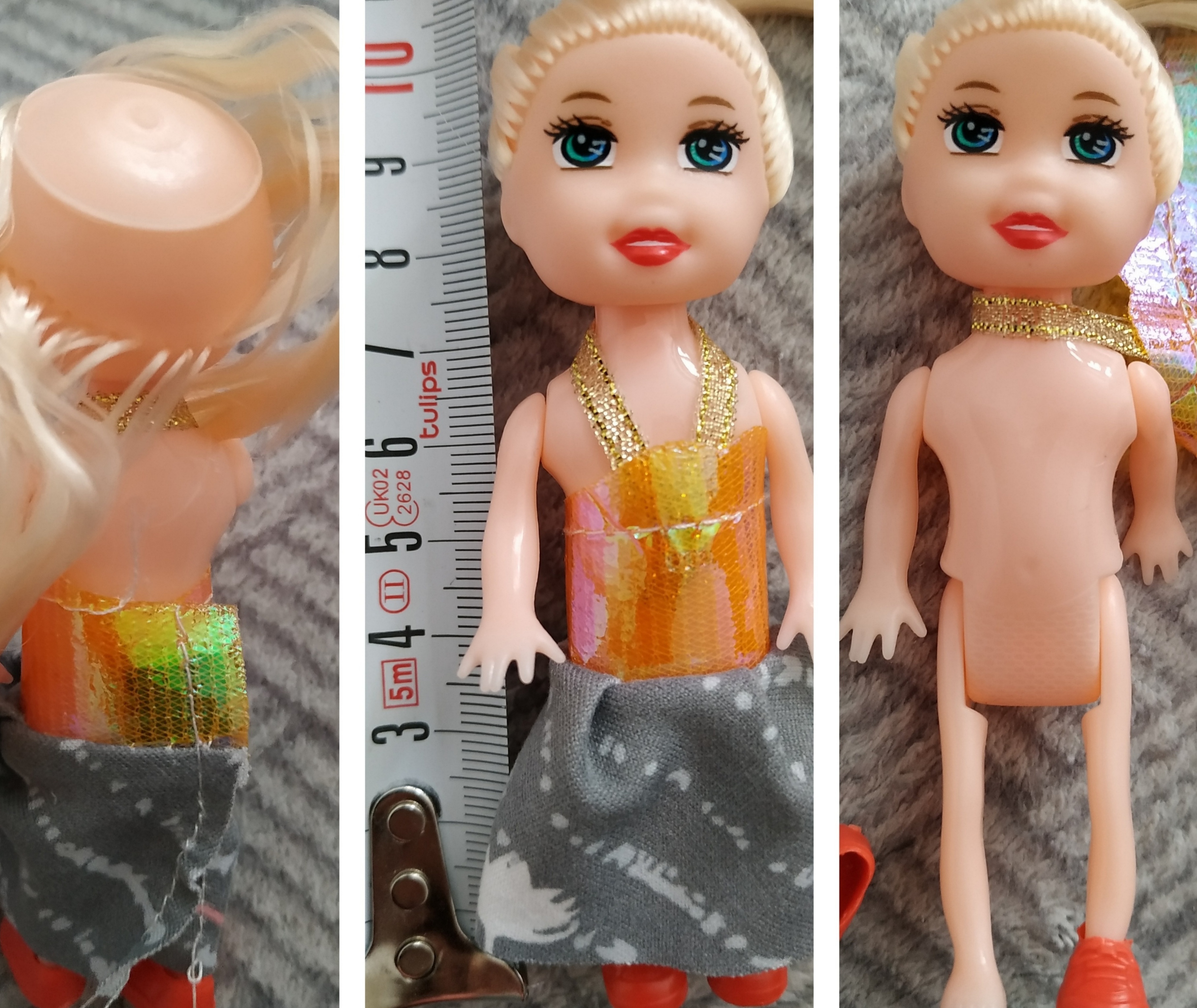 Фотография покупателя товара Кукла малышка «Рита» в платье, МИКС - Фото 6