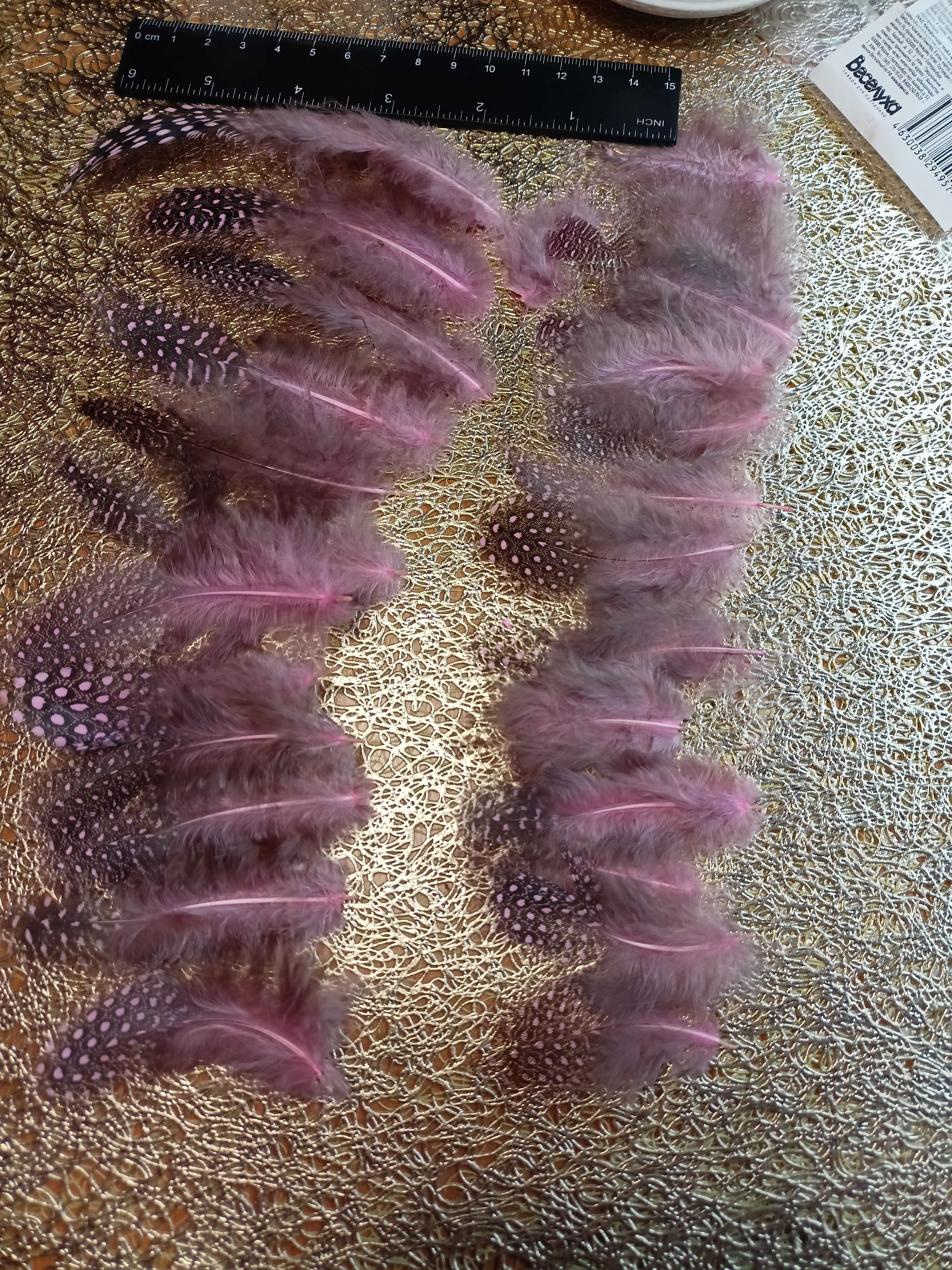 Фотография покупателя товара Набор перьев для творчества 20 шт (6-8 см), серый - Фото 1