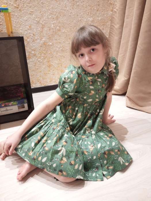 Фотография покупателя товара Платье детское KAFTAN "Жёлуди" р. 98-104 - Фото 2