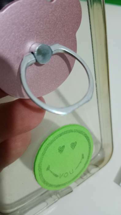Фотография покупателя товара Держатель-подставка с кольцом для телефона LuazON, в форме "Мишки", розовый - Фото 11