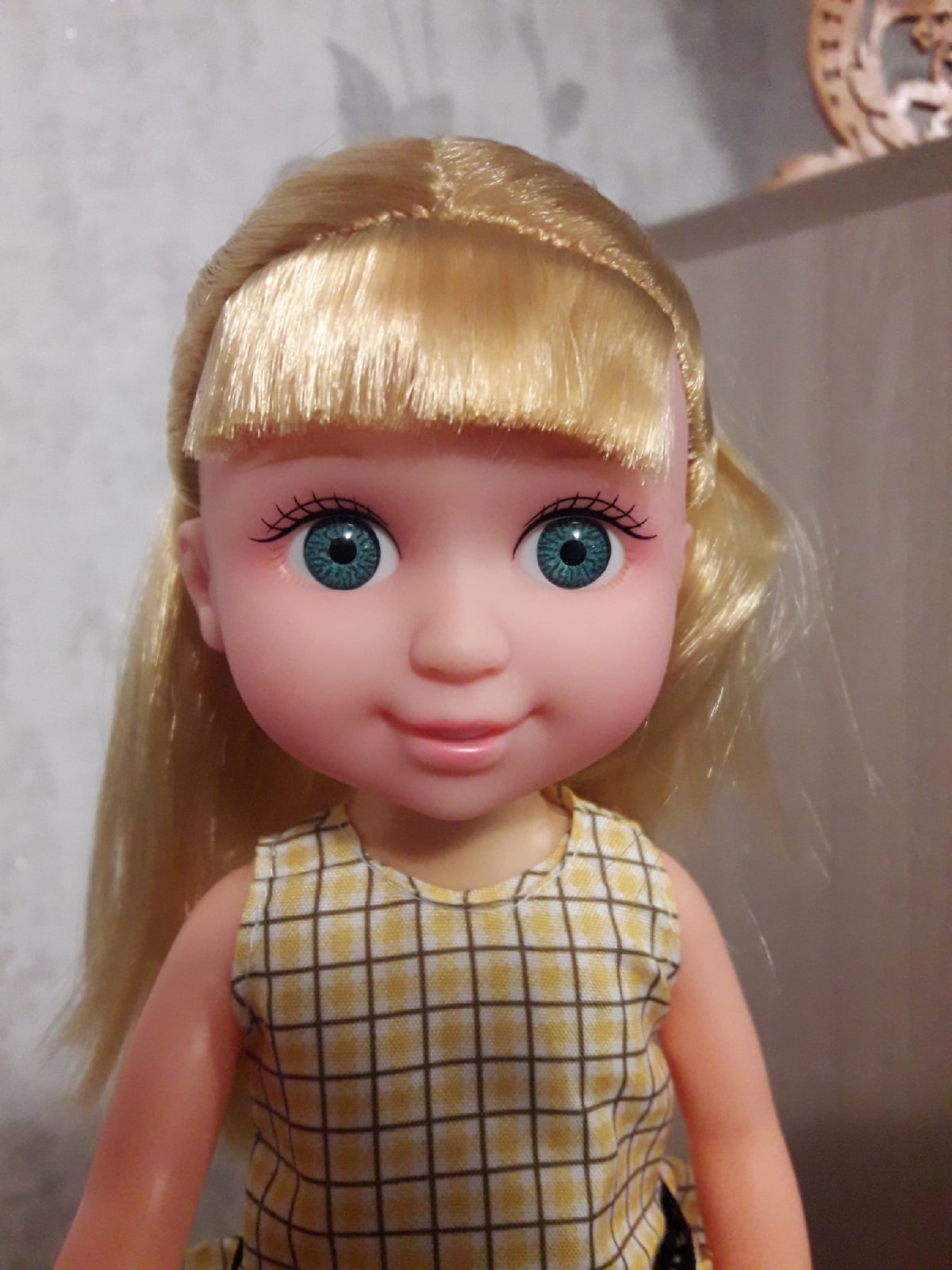Фотография покупателя товара Кукла классическая «Алина» в платье, МИКС - Фото 3