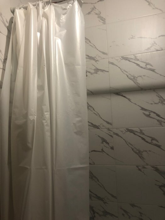Фотография покупателя товара Штора для ванной Mirage,180×180 см, цвет белый - Фото 1