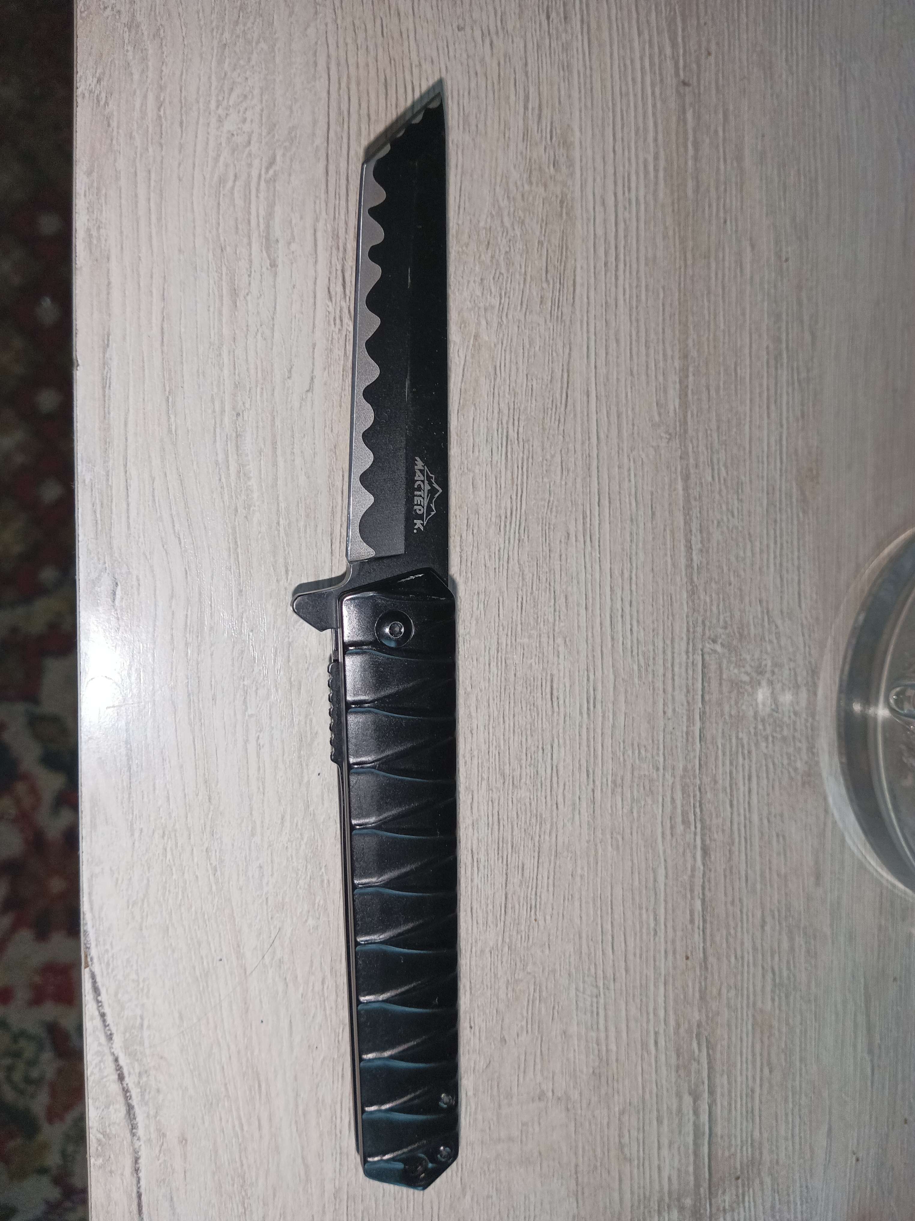 Фотография покупателя товара Нож-танто складной "Зубр" 21см, клинок 88мм/2,8мм - Фото 1