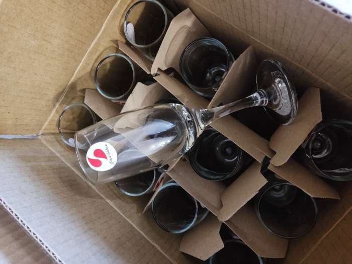 Фотография покупателя товара Фужер для шампанского стеклянный Bistro, 190 мл - Фото 2