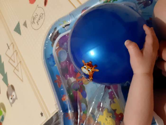 Фотография покупателя товара Мяч детский ZABIAKA, d=22 см, 60 г, цвет МИКС