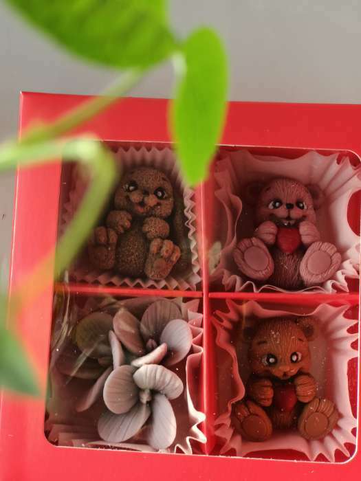Фотография покупателя товара Коробка для конфет, с окном, изумрудная, 12,5 х 12,5 х 3,5 см - Фото 11