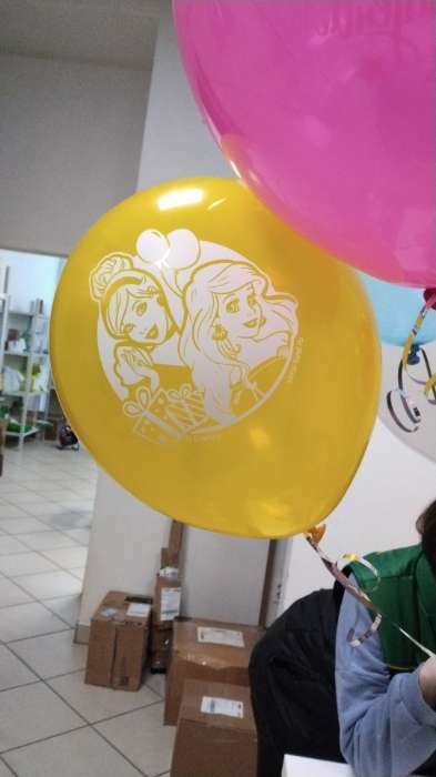 Фотография покупателя товара Шар воздушный "С Днем рождения!", 12 дюйм, латексный, 5 штук, Принцессы