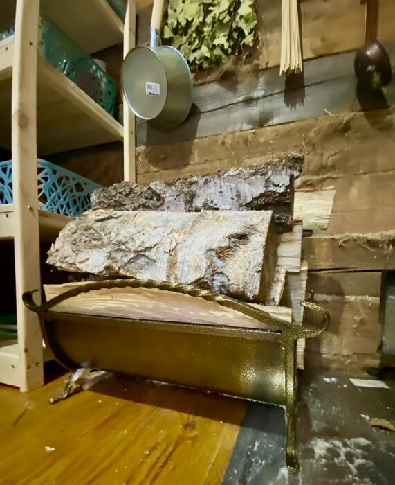 Фотография покупателя товара Дровница  с поддоном, цвет бронза - Фото 1