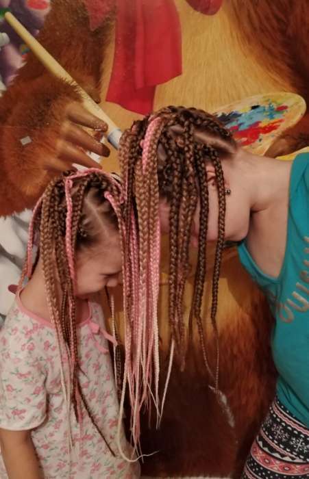 Фотография покупателя товара SOFT DREADS Канекалон однотонный, гофрированный, 60 см, 100 гр, цвет русый(#27)