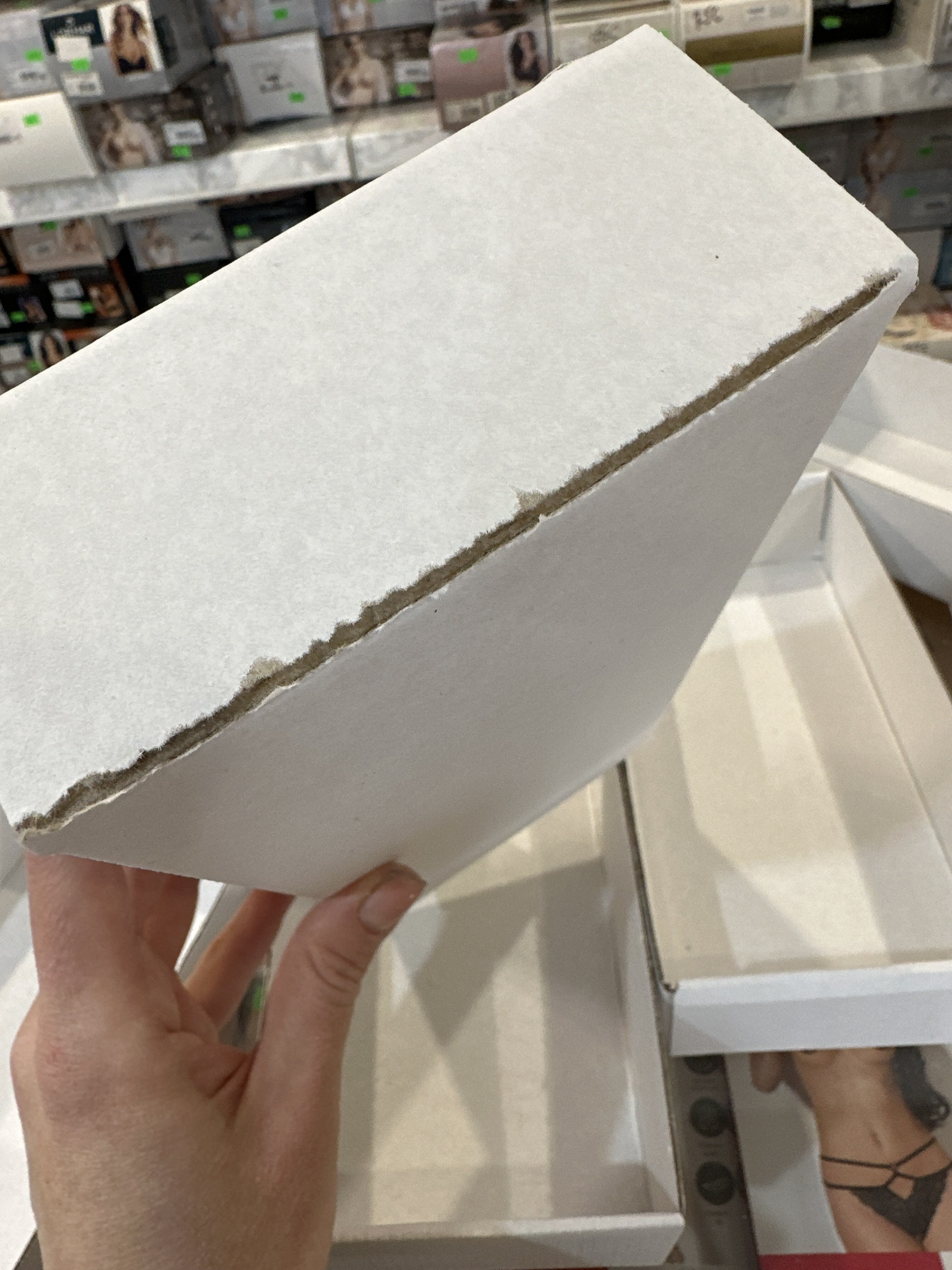 Фотография покупателя товара Коробка сборная без печати крышка-дно белая без окна 24 х 11,5 х 4,5 см