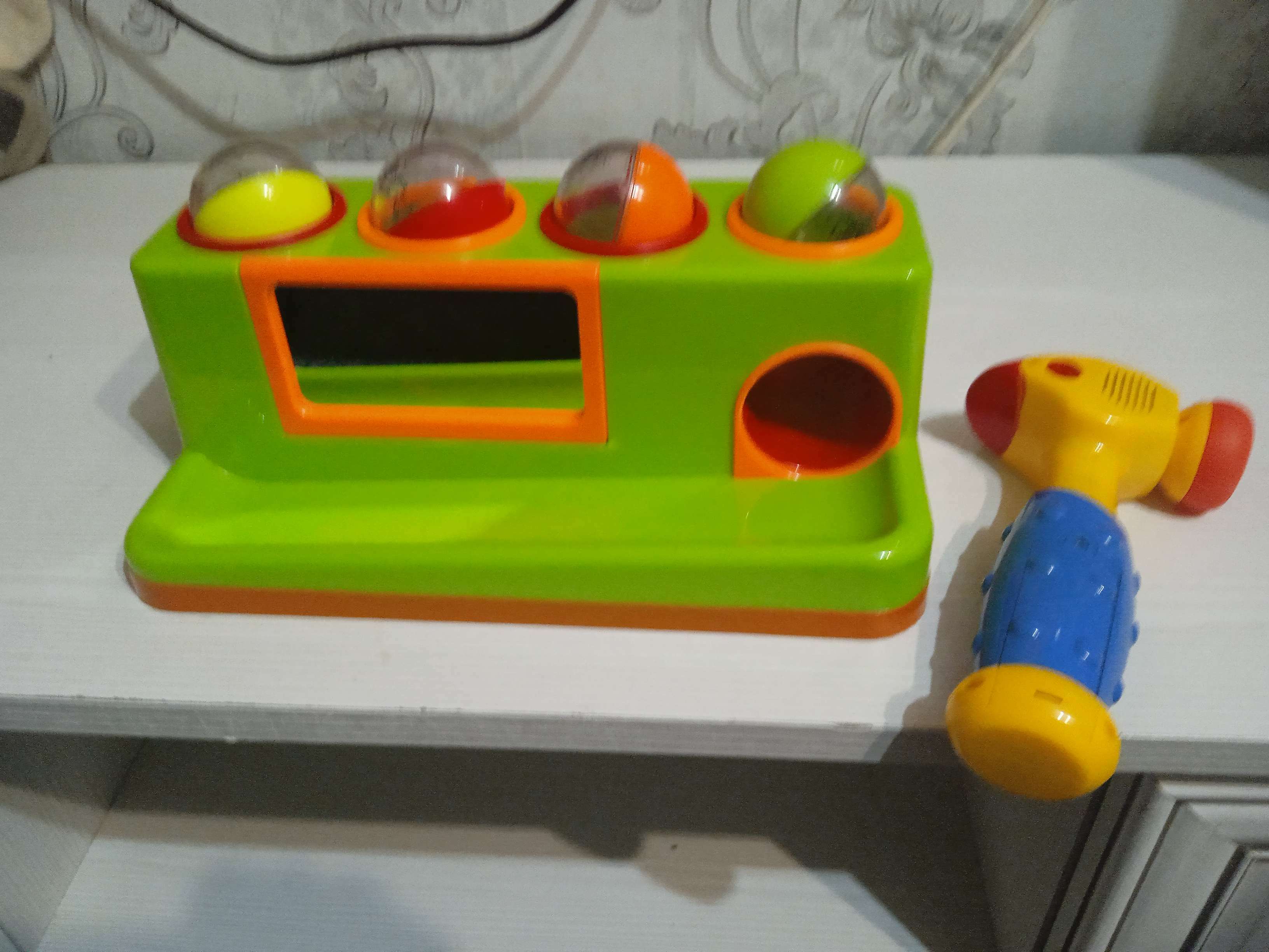 Фотография покупателя товара Развивающая игрушка «Стучалка», звуковые эффекты, работает от батареек, МИКС - Фото 1