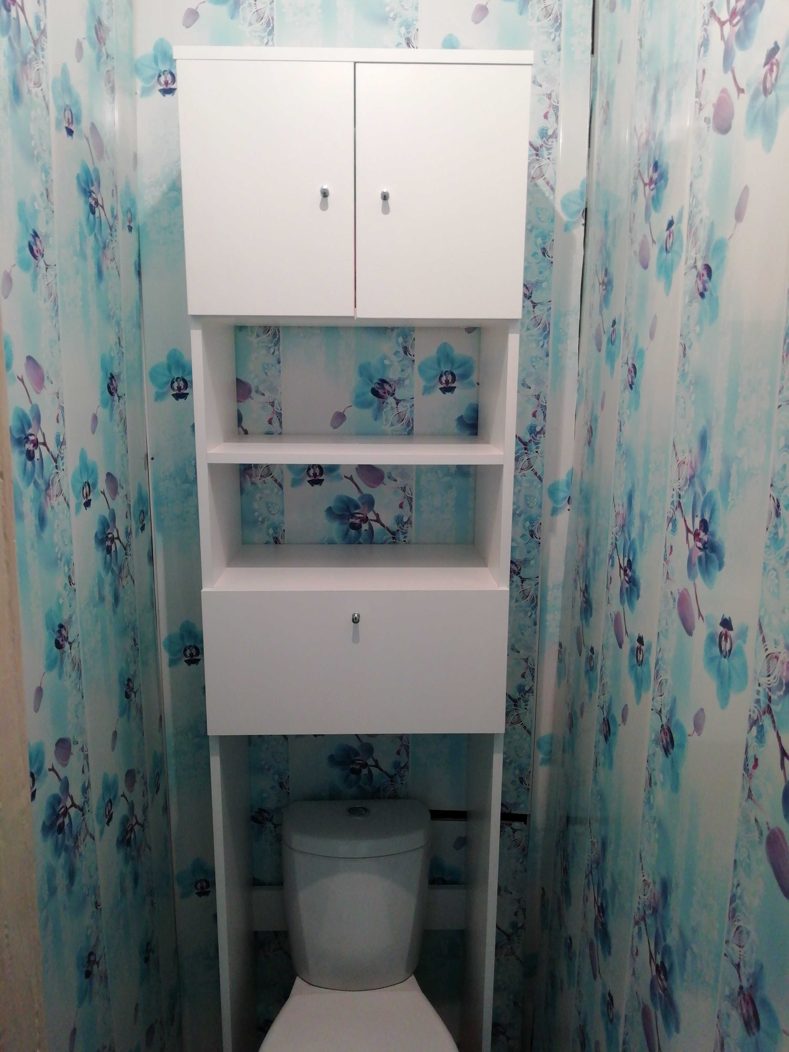 Фотография покупателя товара Стеллаж №С01 для ванной комнаты, белый 32 х 48 х 200 см