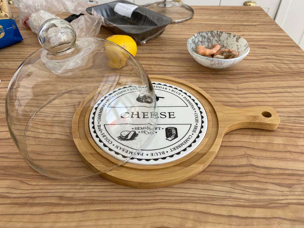 Фотография покупателя товара Блюдо для сыра с крышкой «Эстет», 31,5×23×18 см - Фото 1