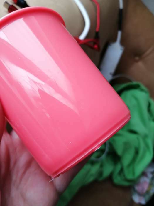 Фотография покупателя товара Кружка «Радуга» 180 мл, детская, пластиковая, цвет розовый - Фото 4