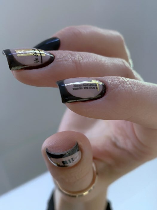 Фотография покупателя товара Слайдер-дизайн для ногтей «Кайф», металлизированные - Фото 2