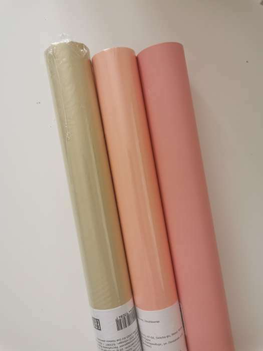 Фотография покупателя товара Пленка для цветов перламутровая «Бархат» , охра-зелёный, 0,5 х 10 м