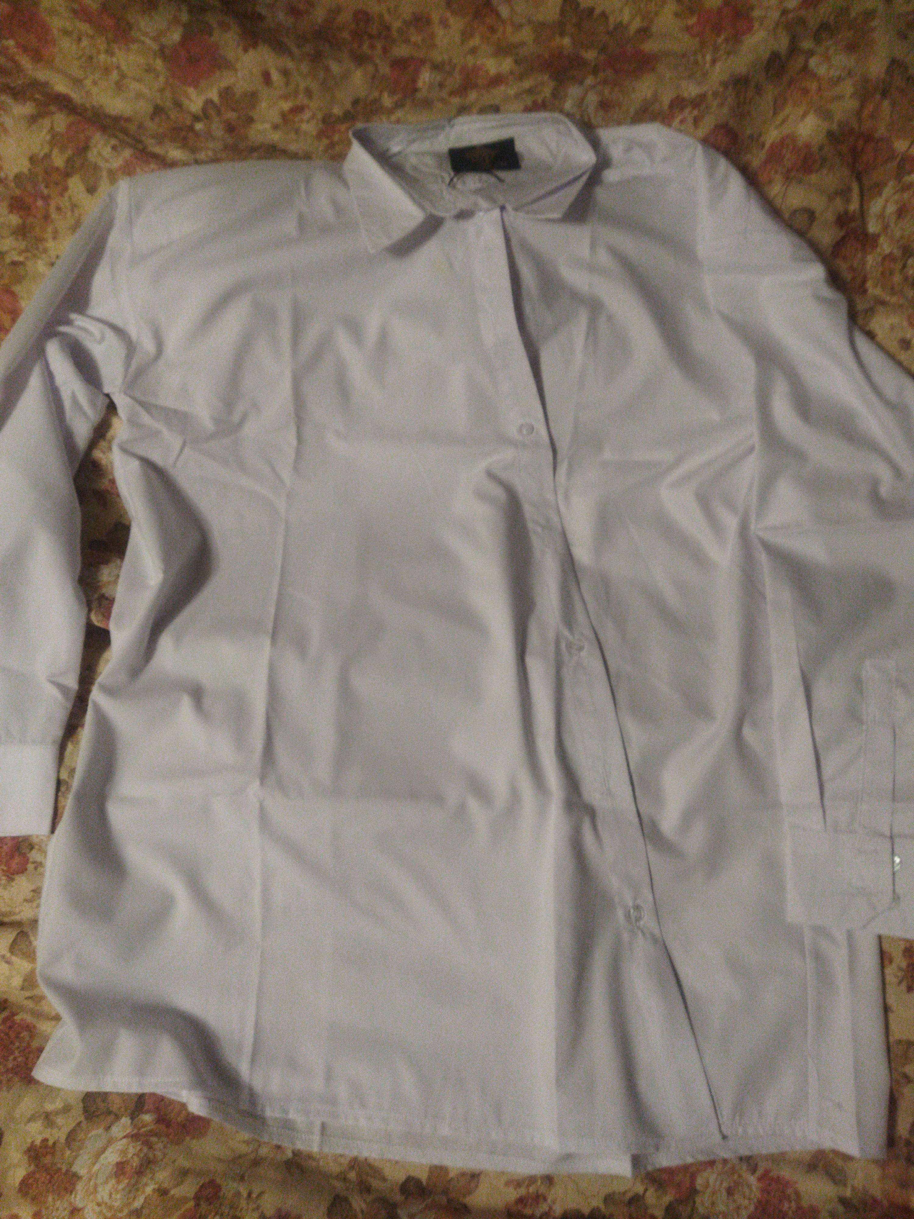 Фотография покупателя товара Рубашка SL, косая планка, 46-48, белый - Фото 4