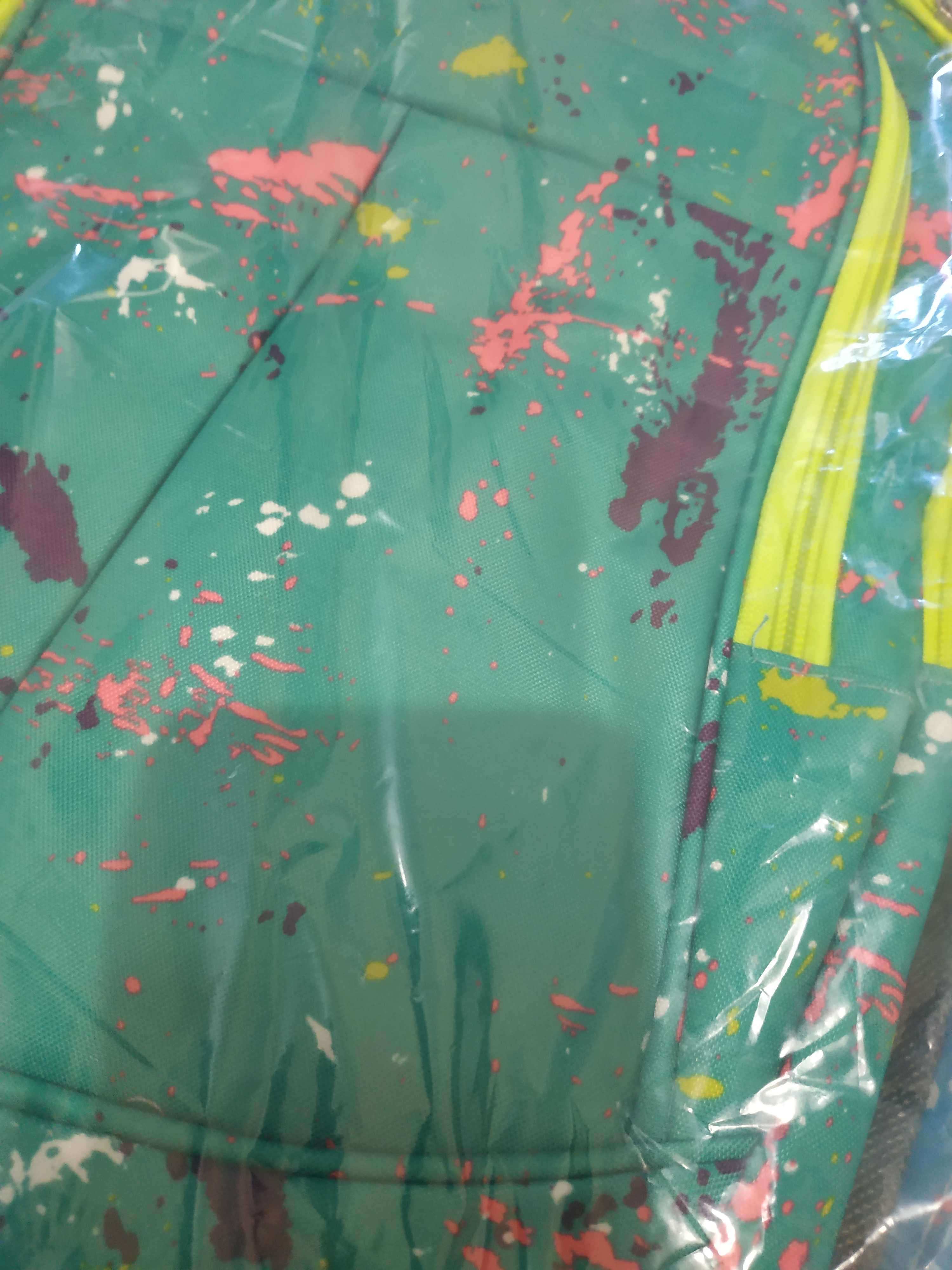 Фотография покупателя товара Рюкзак школьный, отдел на молнии, 3 наружных кармана, 2 боковые сетки, усиленная спинка, цвет голубой