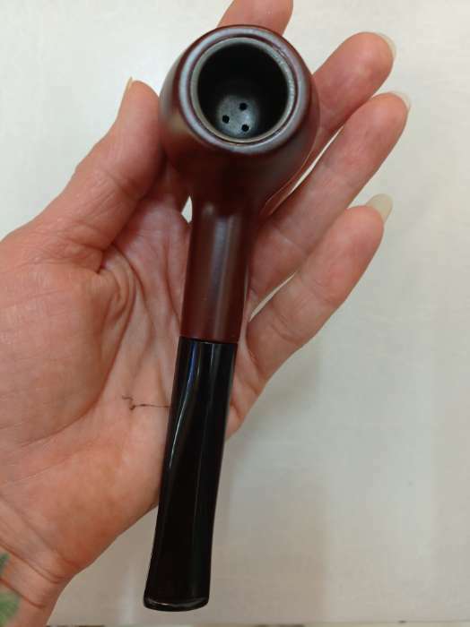 Фотография покупателя товара Курительная трубка для табака "Командор", классическая, 15 х 4х 3.7 см - Фото 1