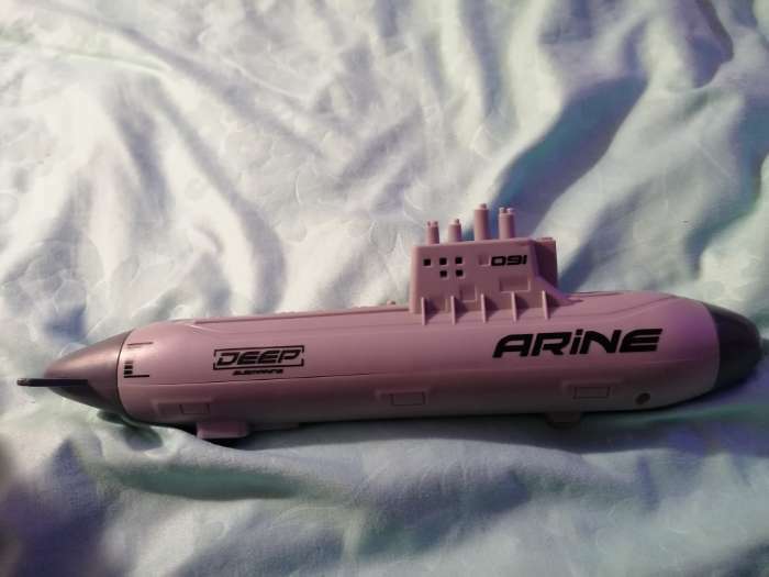 Фотография покупателя товара Игровой набор «Подводная лодка», стреляет ракетами, подвижные элементы, цвет светло-серый - Фото 2