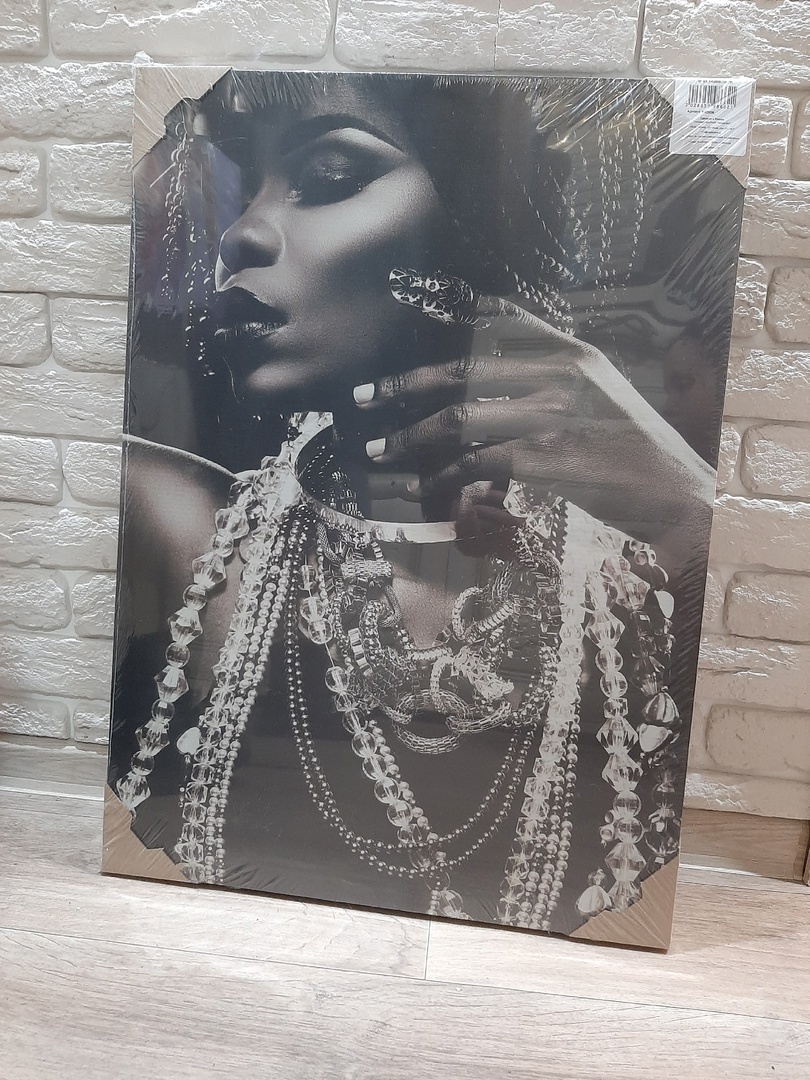 Фотография покупателя товара Картина-холст на подрамнике "Королева Африки" 50х70 см - Фото 1