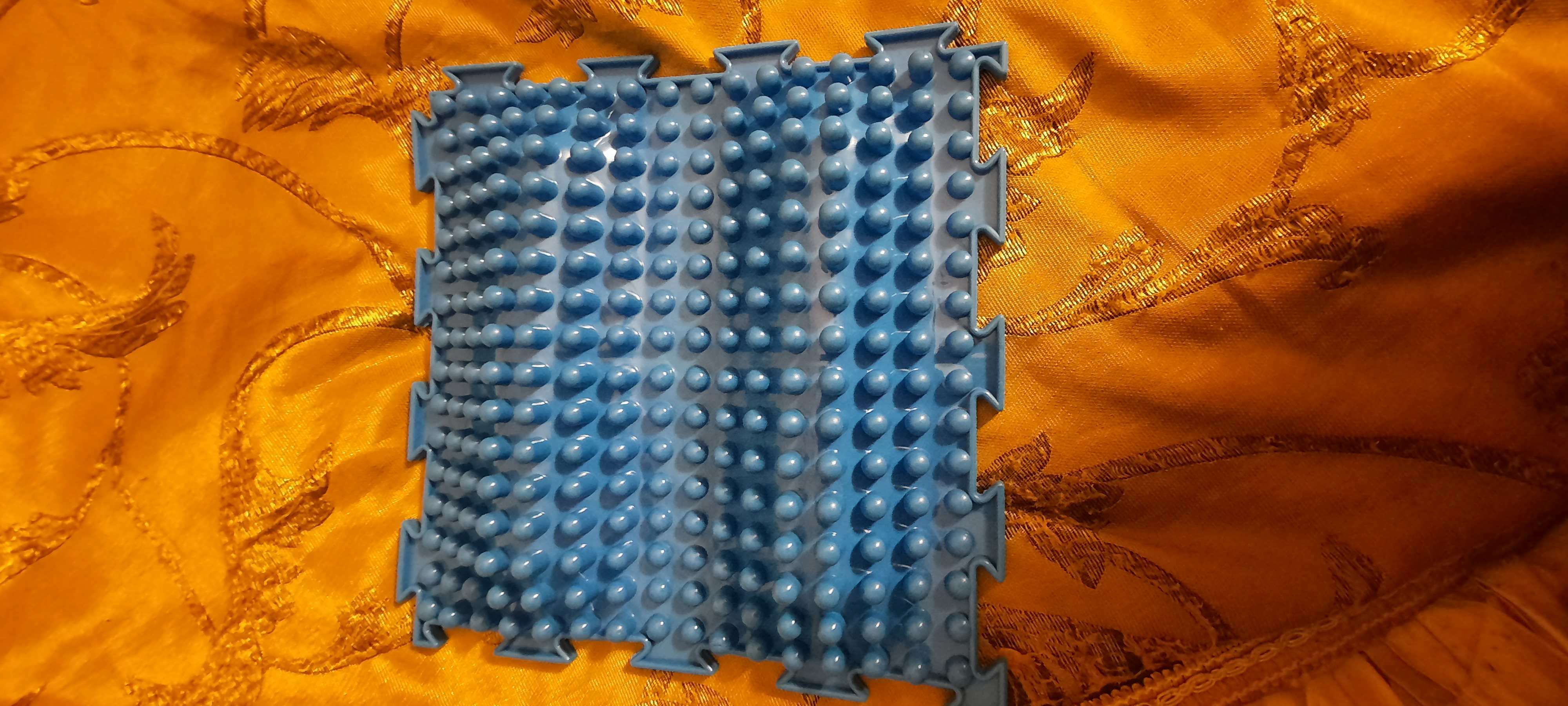 Фотография покупателя товара Модульный массажный коврик ОРТОДОН «Волна», жесткий, цвет МИКС