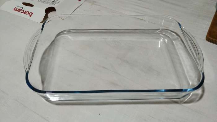 Фотография покупателя товара Форма для запекания и выпечки из жаропрочного стекла Borcam, 3,5 л, прямоугольная - Фото 2