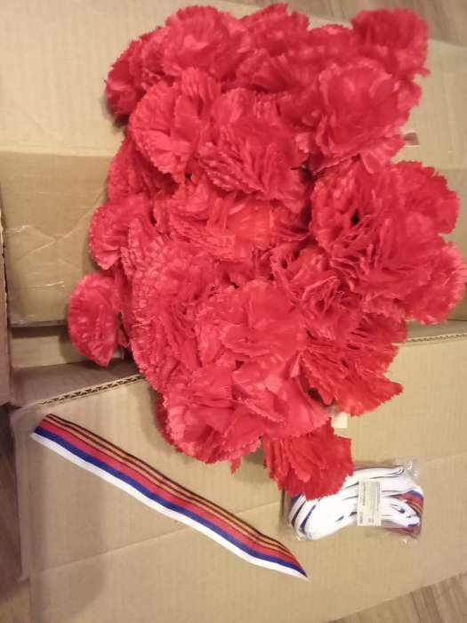 Фотография покупателя товара Цветы искусственные гвоздика 37 см белый - Фото 3