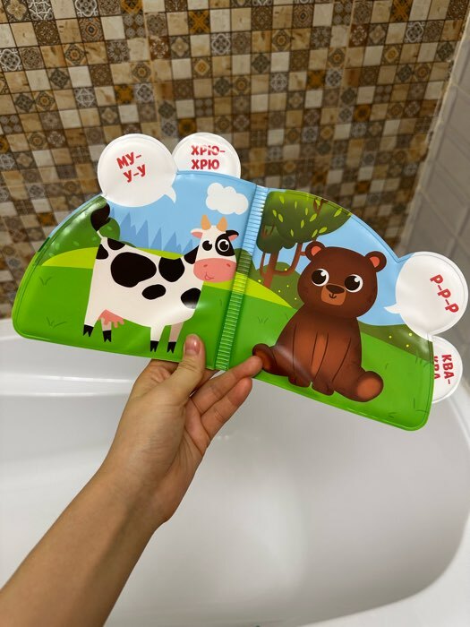 Фотография покупателя товара Книжка - игрушка для ванны «Учим цвета», с окошками, Крошка Я - Фото 2