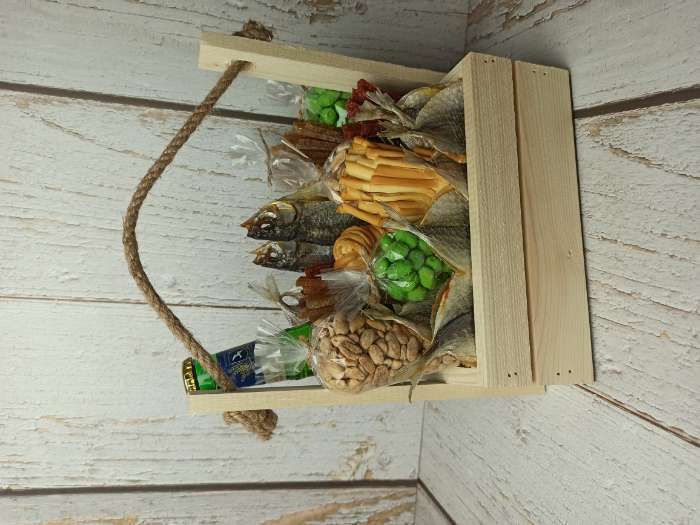 Фотография покупателя товара Набор кашпо деревянных 2 в 1 (25×15×30; 21×12×23 см) "Dear", ручка канат, натуральная сосна